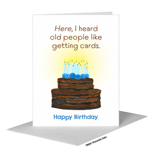 Chocolate Cake, Greeting Card (#7982D)