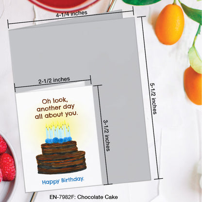 Chocolate Cake, Greeting Card (#7982F)