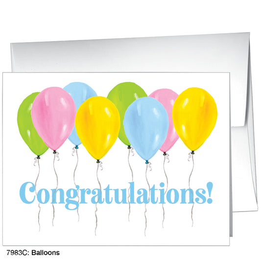 Balloons, Greeting Card (7983C)
