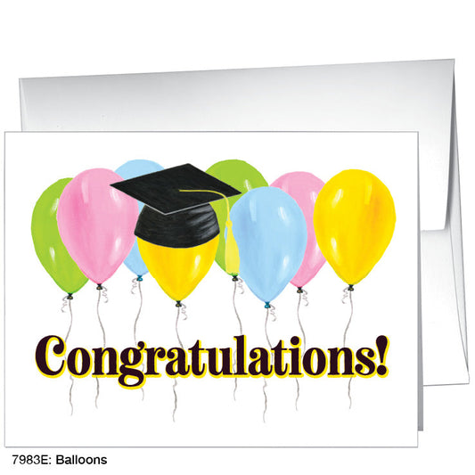 Balloons, Greeting Card (7983E), A2 Card, printedcanvas.com