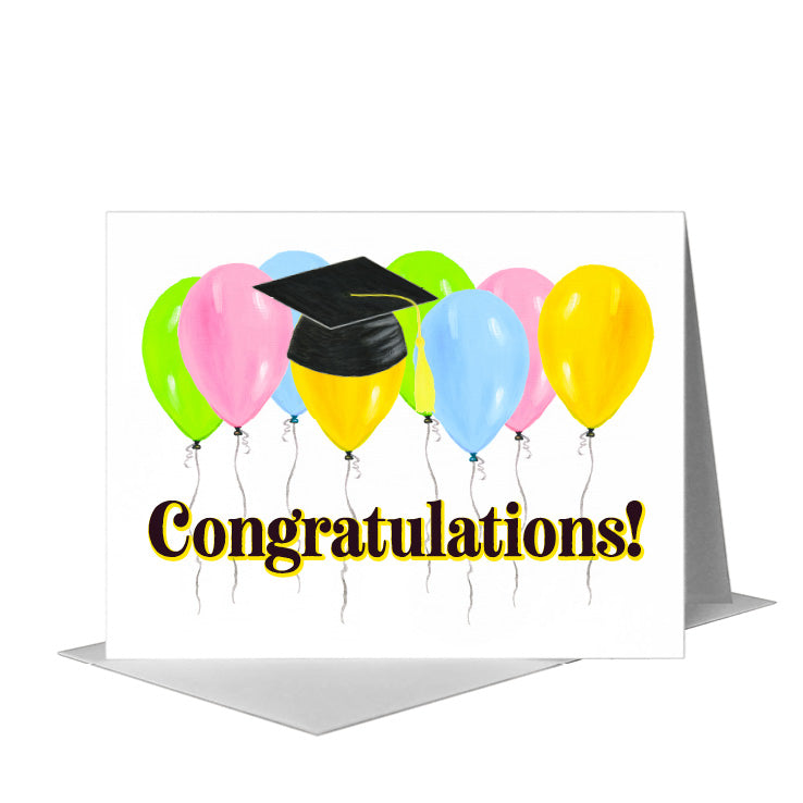 Balloons, Greeting Card (#7983E), A2 Card Front, www.printedcanvas.com