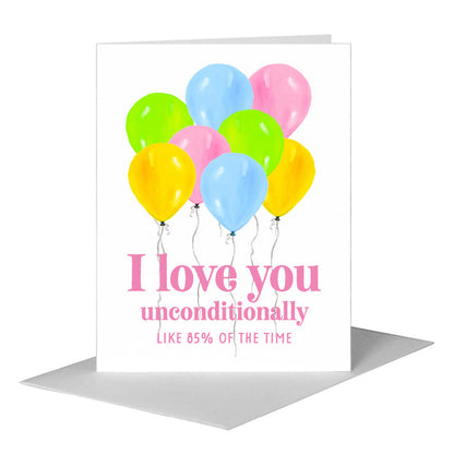 Balloons, Greeting Card (#7983F) A2 Card Front, www.printedcanvas.com