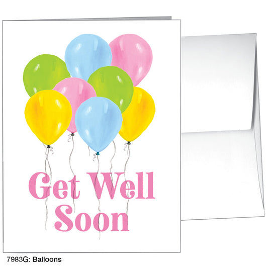 Balloons, Greeting Card (7983G), A2 Card Front, www.printedcanvas.com