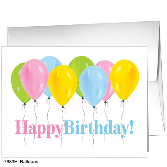 Balloons, Greeting Card (7983H)