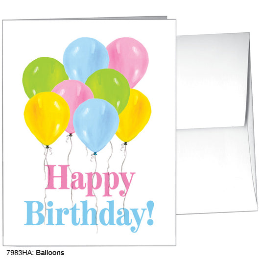 Balloons, Greeting Card (7983HA), A2 Card Front, www.printedcanvas.com