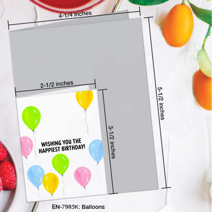 Balloons, Greeting Card (#7983K)