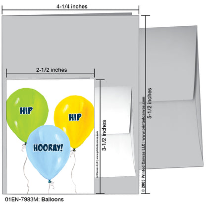 Balloons, Greeting Card (#7983M)