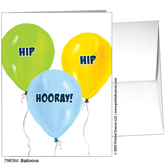Balloons, Greeting Card (#7983M)
