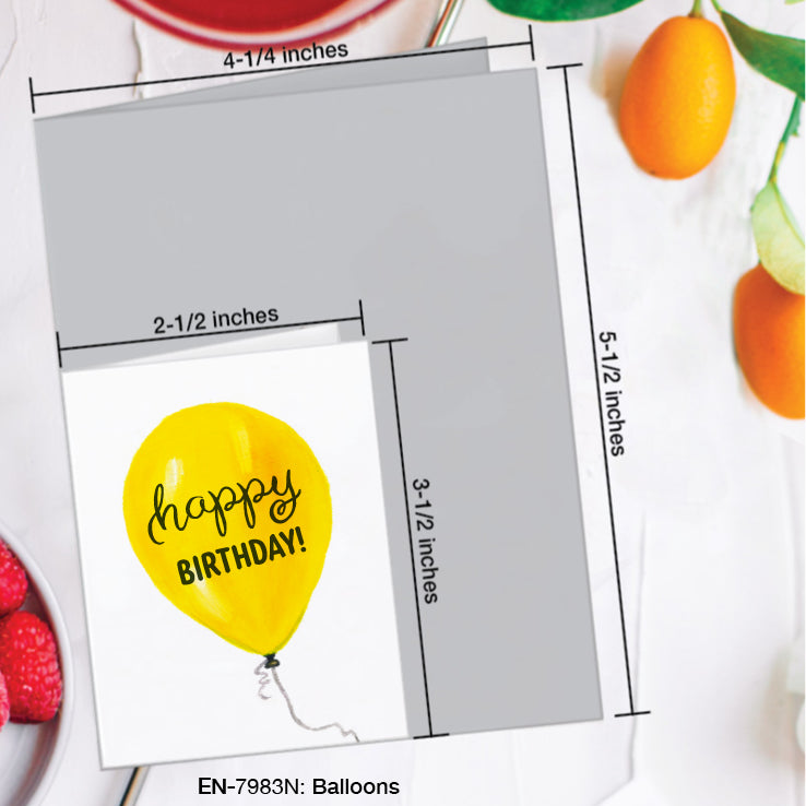 Balloons, Greeting Card (#7983N)