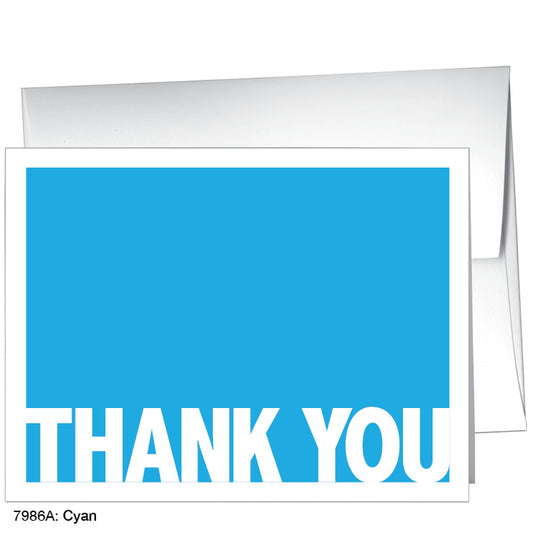 Cyan, Greeting Card (7986A), A2 Card Front, www.printedcanvas.com