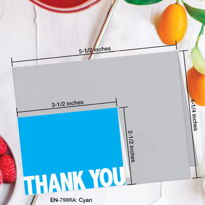 Cyan, Greeting Card (7986A), Enclosure Card, www.printedcanvas.com