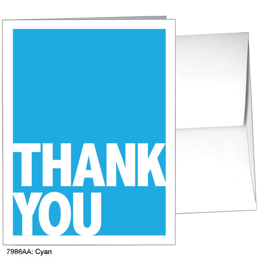 Cyan, Greeting Card (7986AA), A2 Card Front, www.printedcanvas.com