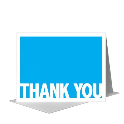 Cyan, Greeting Card (#7986A), A2 Card Front, www.printedcanvas.com