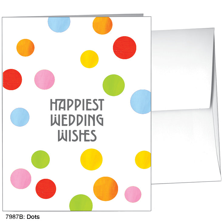 Dots, Greeting Card (#7987B), A2 Card Front, www.printedcanvas.com