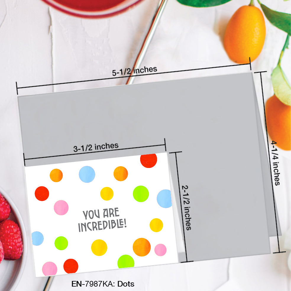 Dots, Greeting Card (#7987KA)