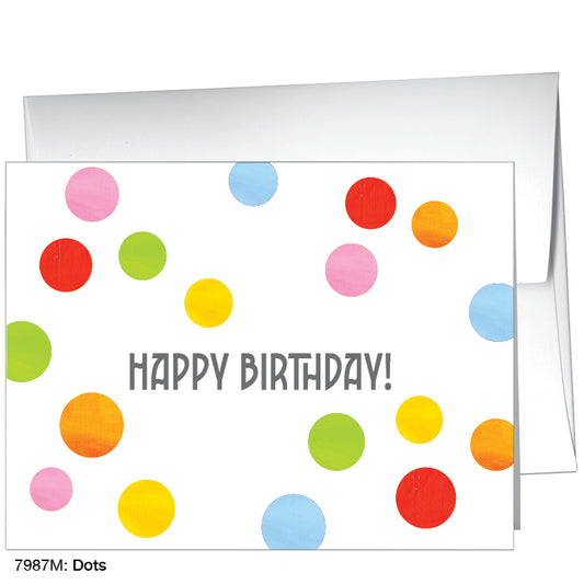 Dots, Greeting Card (#7987M), A2 Card Front, www.printedcanvas.com