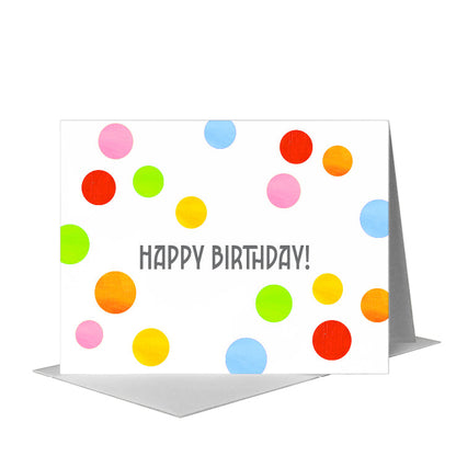 Dots, Greeting Card (#7987M) A2 Card Front, www.printedcanvas.com