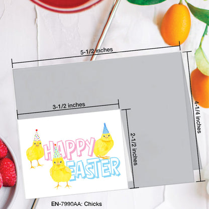 Chicks, Greeting Card (#7990AA)