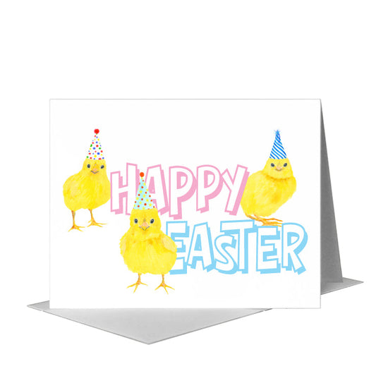 Chicks, Greeting Card (#7990AA) A2 Card Front, www.printedcanvas.com