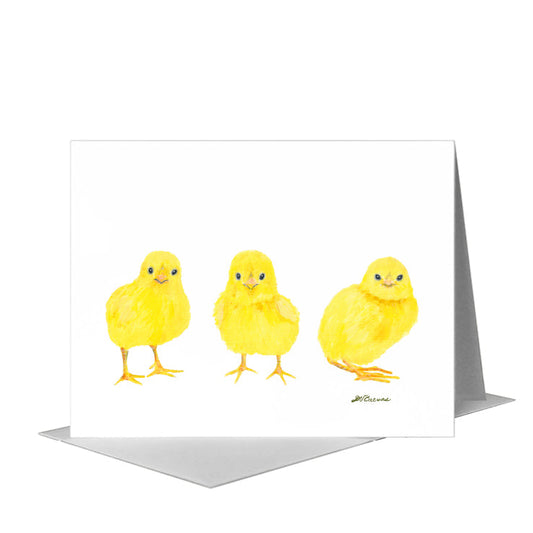 Chicks, Greeting Card (#7990A) A2 Card Front, www.printedcanvas.com
