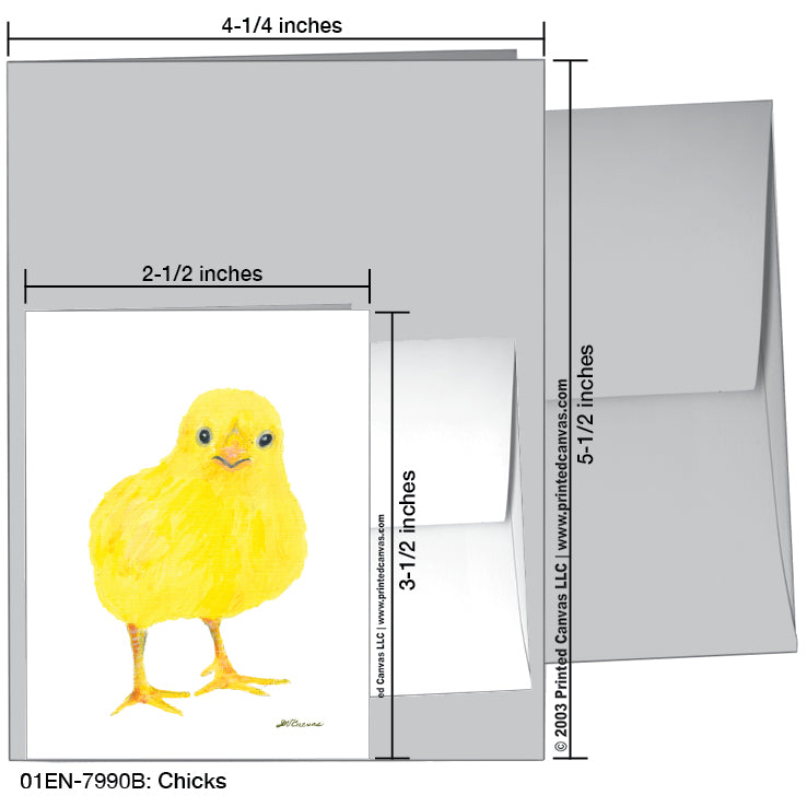 Chicks, Greeting Card (#7990B)