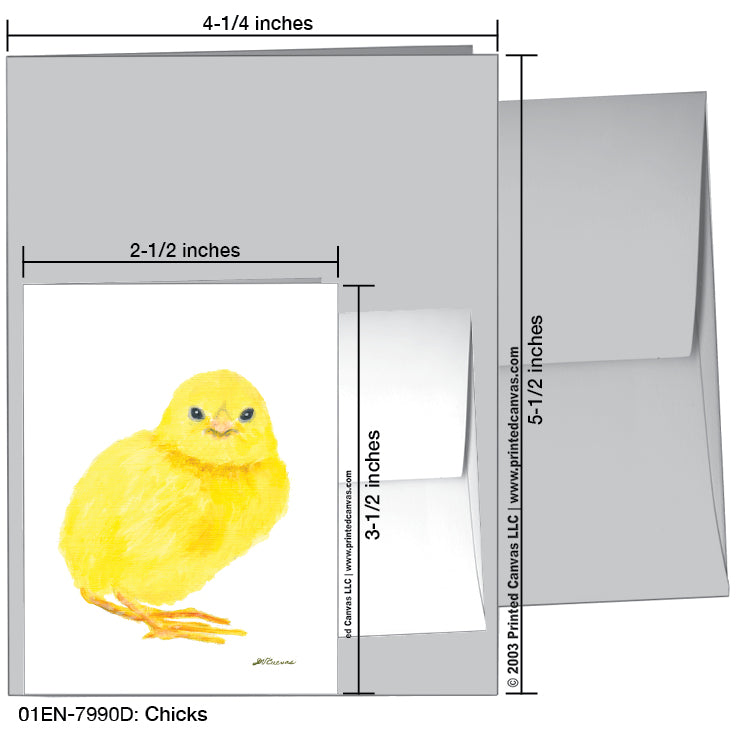 Chicks, Greeting Card (#7990D)
