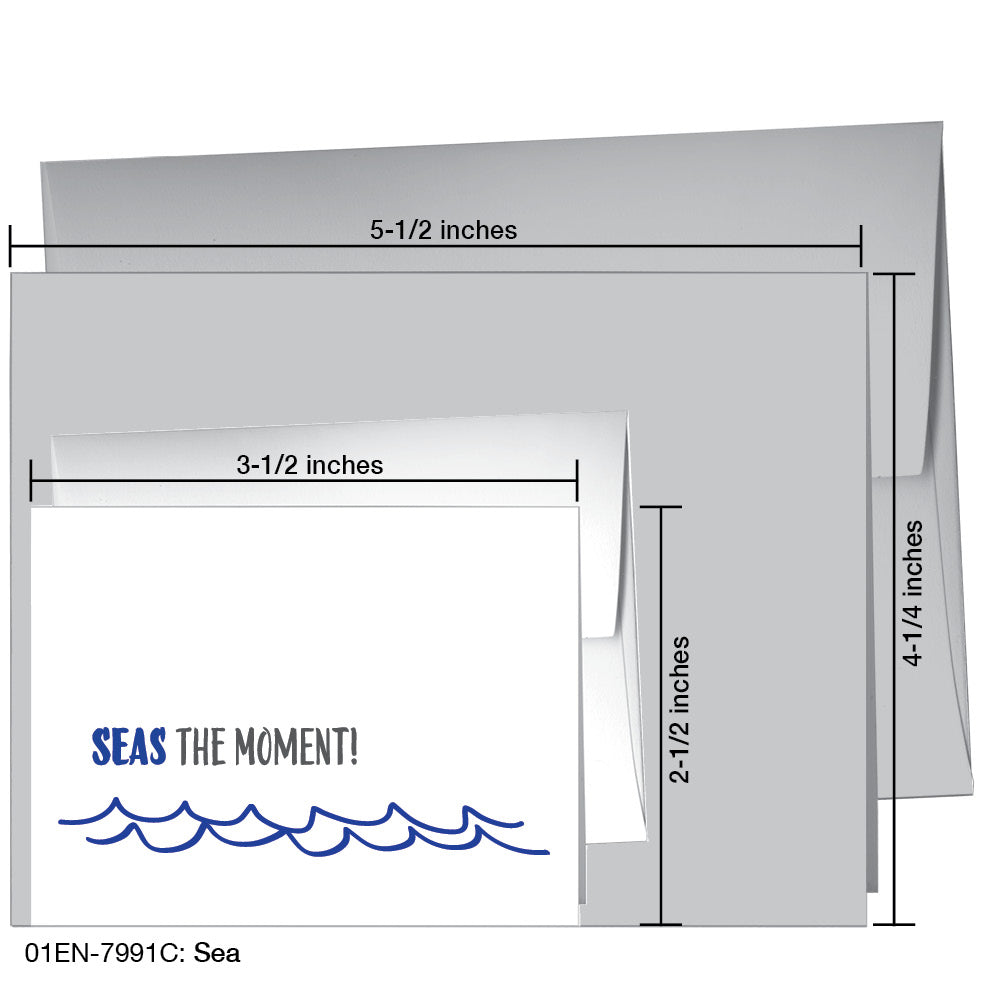 Sea, Greeting Card (7991C), Enclosure, printedcanvas.com
