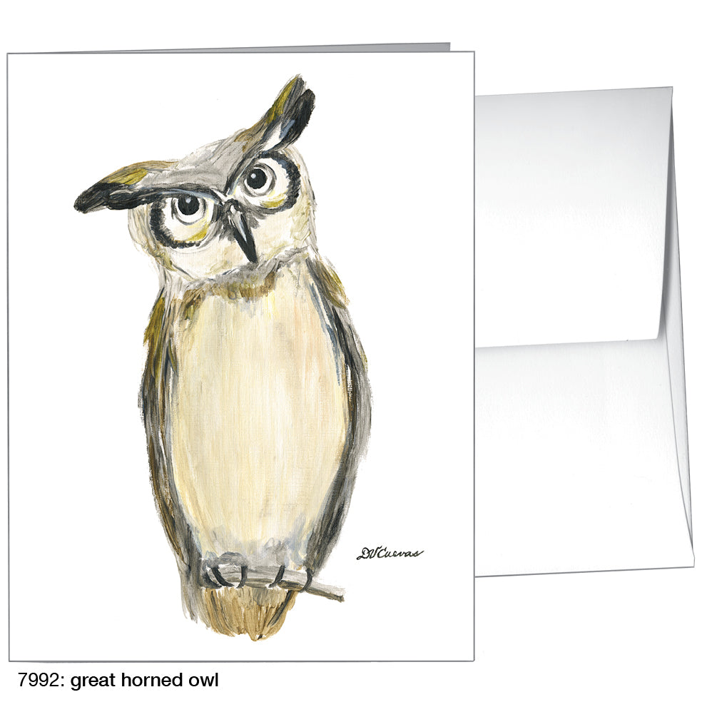 Great Horned Owl, Greeting Card (7992), A2, printedcanvas.com