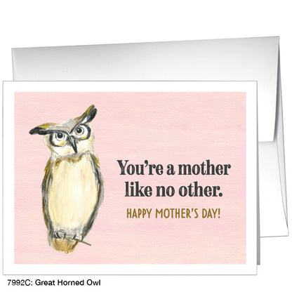 Great Horned Owl, Greeting Card (7992C), A2 Card, printedcanvas.com