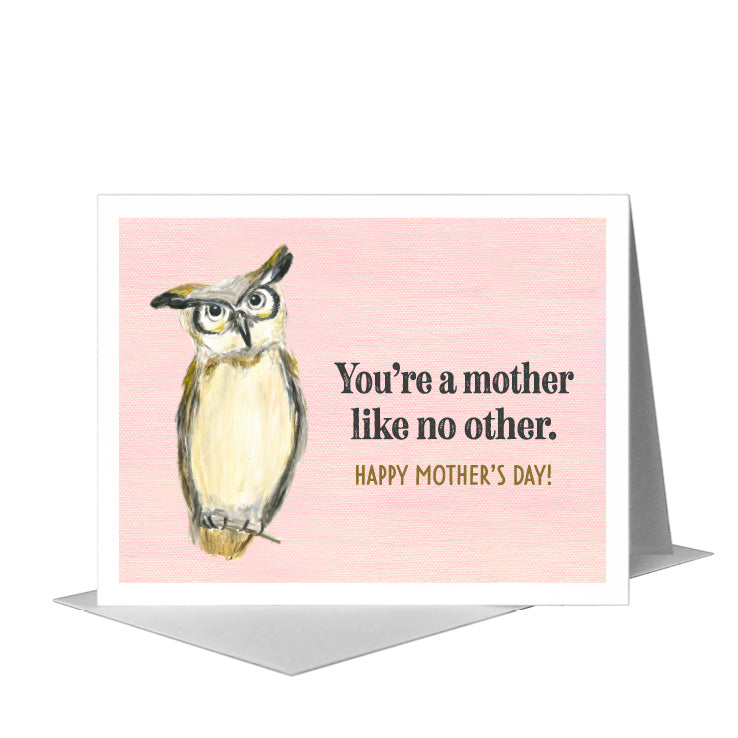 Great Horned Owl, Greeting Card (#7992C) A2 Card Front, www.printedcanvas.com