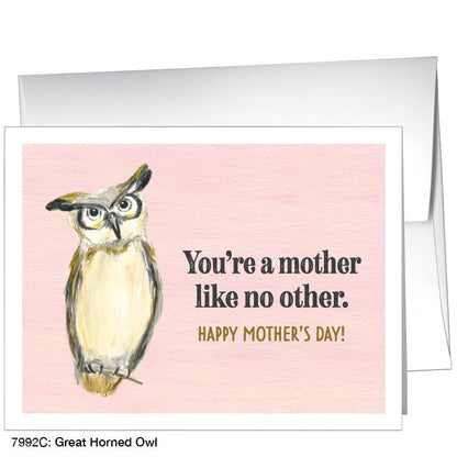 Great Horned Owl, Greeting Card (7992C), A2 Card, www.printedcanvas.com