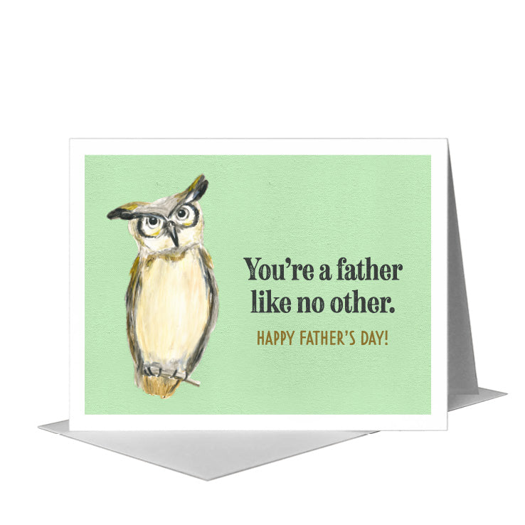 Great Horned Owl, Greeting Card (#7992G), A2 Card Front, www.printedcanvas.com