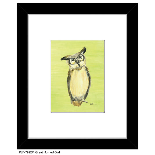 Great Horned Owl, Print (#7992P)