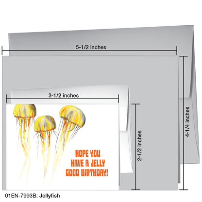 Jellyfish, Greeting Card (7993B)