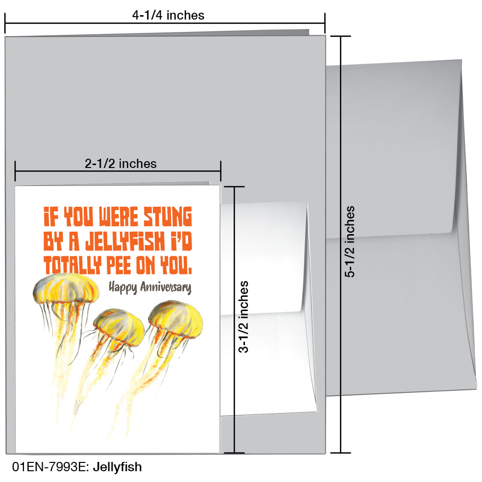 Jellyfish, Greeting Card (7993E)