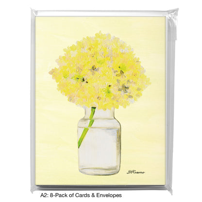White Hydrangea, Greeting Card (#7994A)