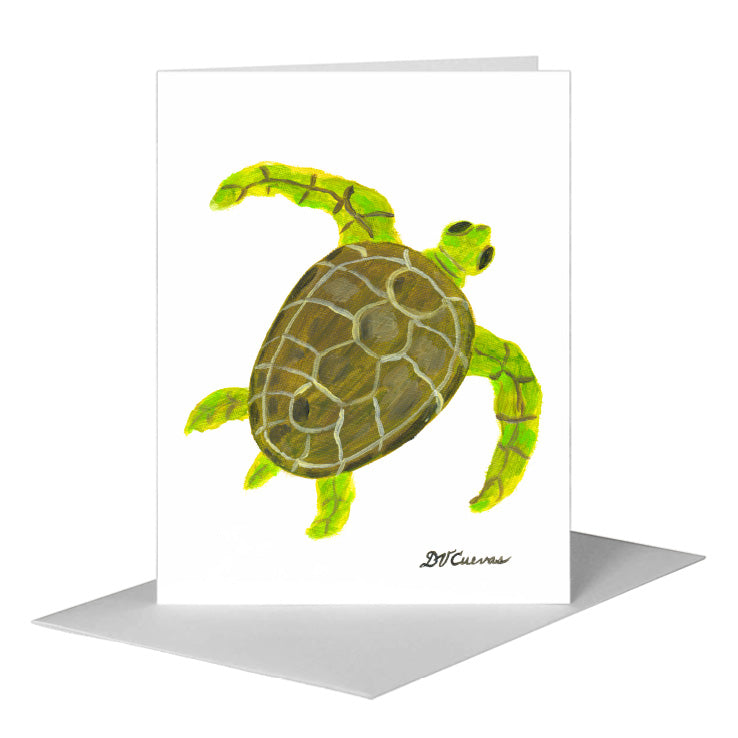 Turtle, Greeting Card (#7995C) A2 Card Front, www.printedcanvas.com