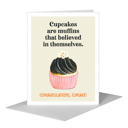 Chocolate Swirl Cupcake, Greeting Card (#7998C), A2 Card Front, www.printedcanvas.com