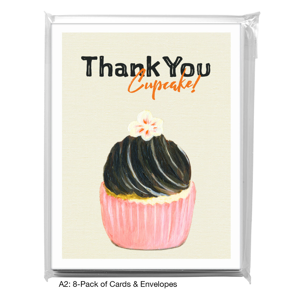 Chocolate Swirl Cupcake, Greeting Card (7998E)