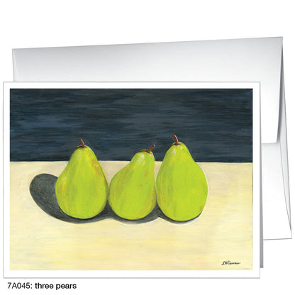 Three Pears, Greeting Card (8272), A2, printedcanvas.com