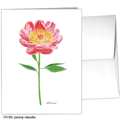 Peony Claudia, Greeting Card (8345), A2, printedcanvas.com