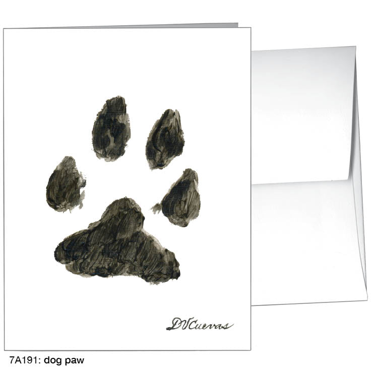 Dog Paw, Greeting Card (8355), A2, printedcanvas.com