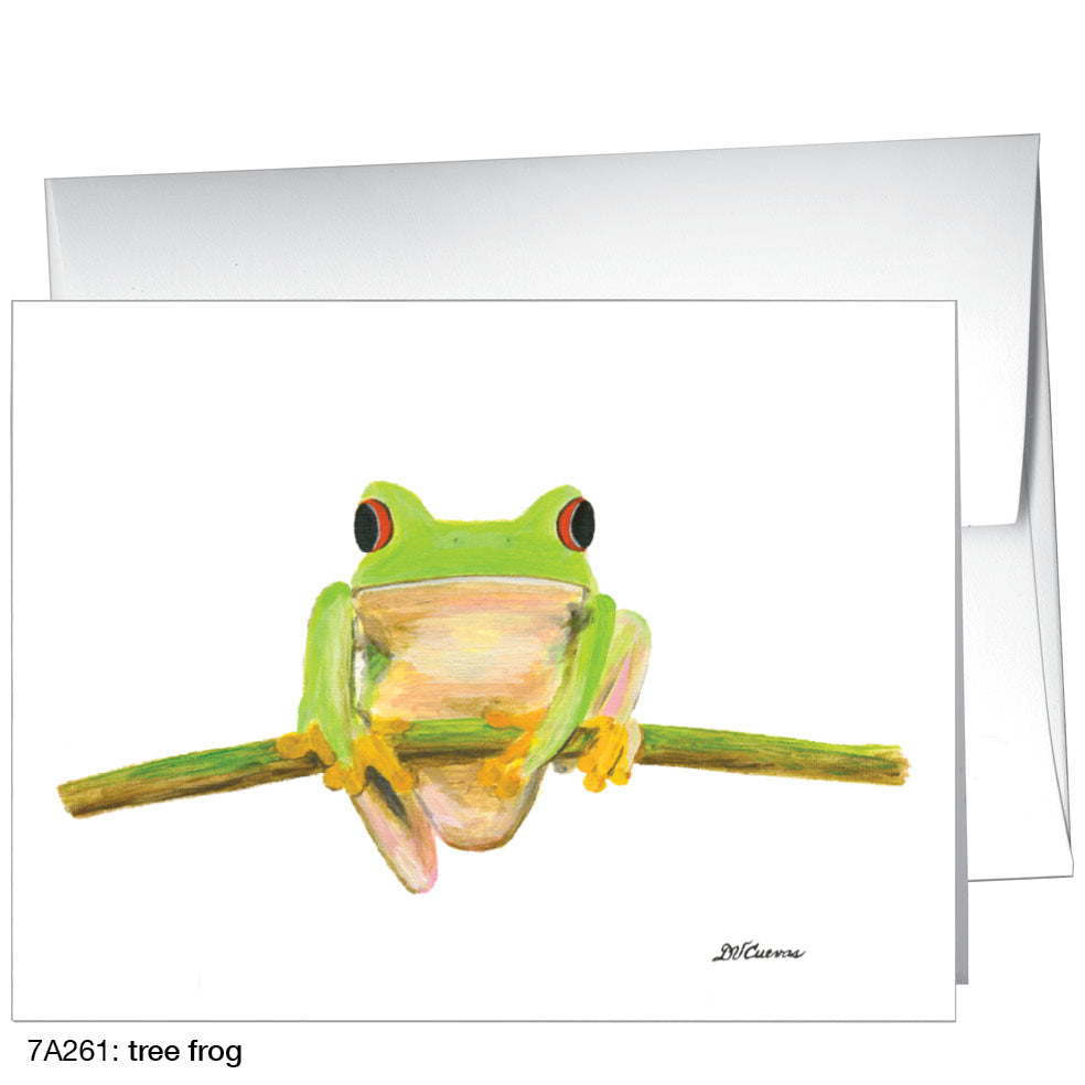 Tree Frog, Greeting Card (8402), A2, printedcanvas.com