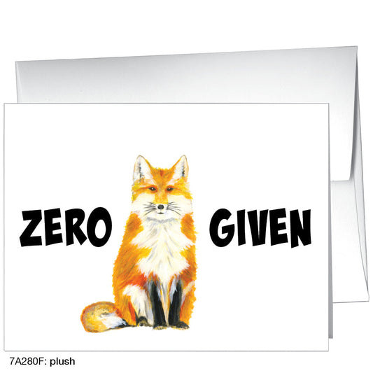 Plush Fox, Greeting Card (8419F), A2 Card Front, www.printedcanvas.com