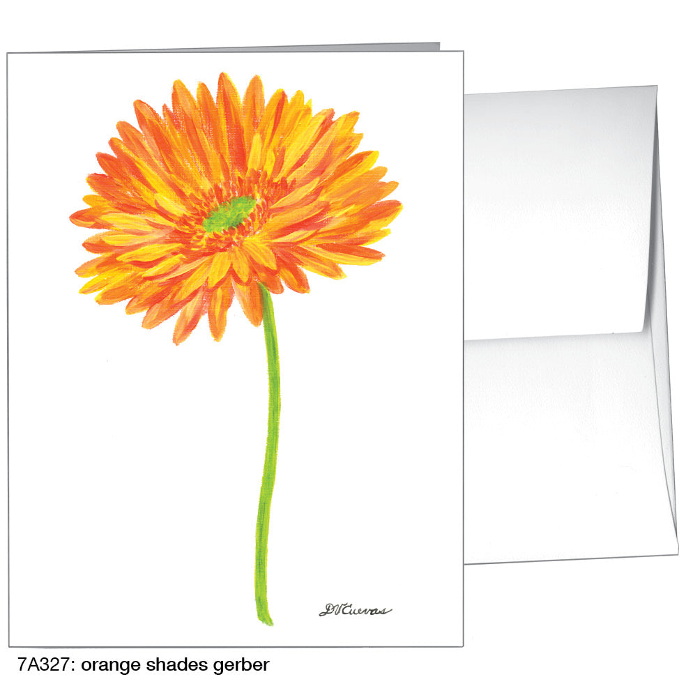 Orange Shades Gerber, Greeting Card (8451A), A2 Card, printedcanvas.com