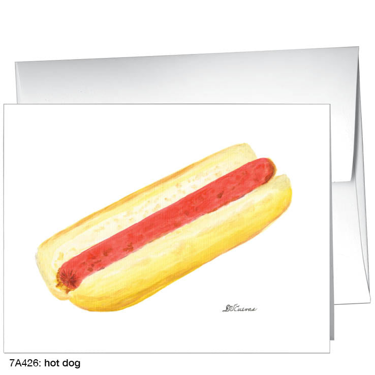 Hot Dog, Greeting Card (8596), A2, printedcanvas.com