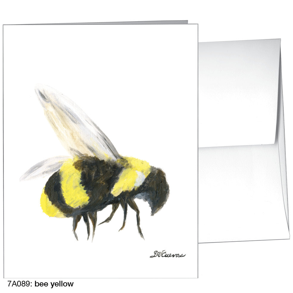 Bee Yellow, Greeting Card (8247), A2, printedcanvas.com