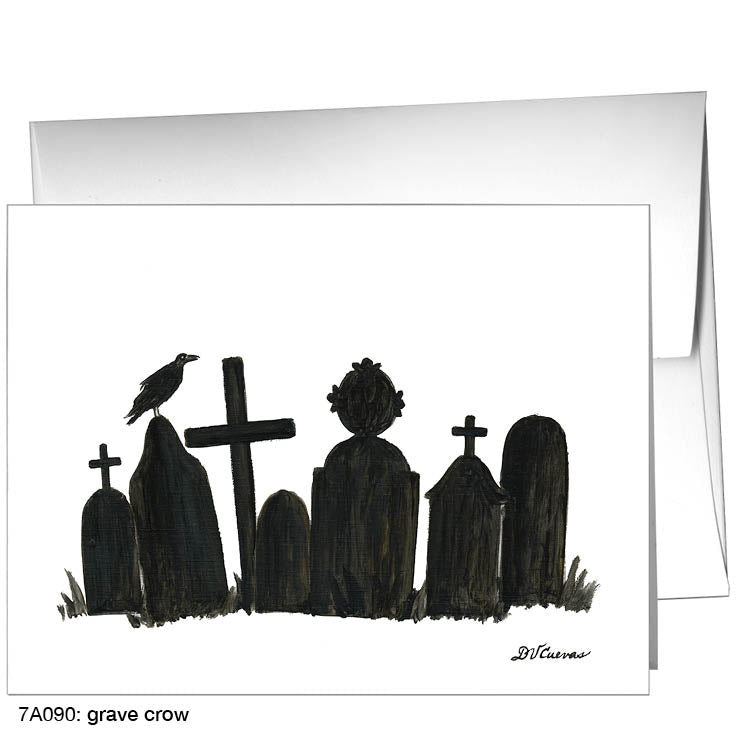 Grave Crow, Greeting Card (8287), A2, printedcanvas.com