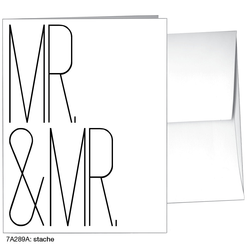 Stache, Greeting Card (8426A), A2, printedcanvas.com