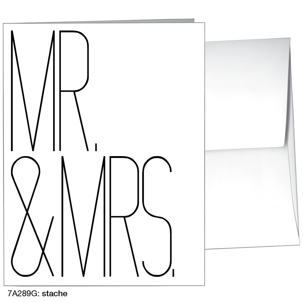 Stache, Greeting Card (8426G), A2, printedcanvas.com